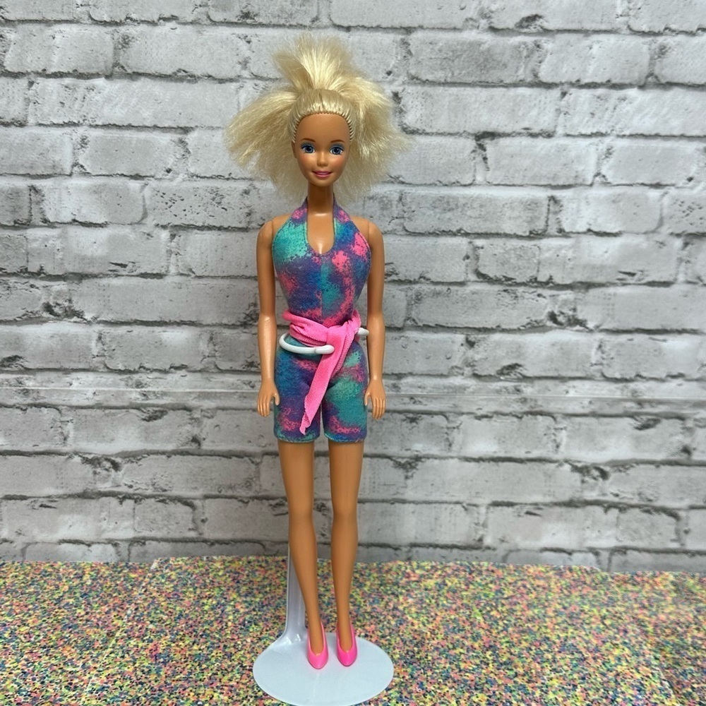 Barbie FASHION PLAY Doll 1991 Vintage Outfit Belt Shoes Blonde Hair Blue Eyes